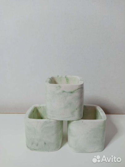 Подсвечники, стаканчики для свечи из гипса