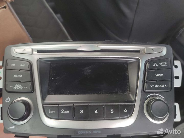 Магнитола штатная на hyundai Solaris