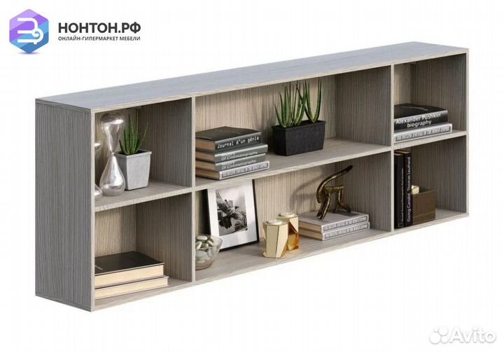 Полка навесная Мийа-3А ясень шимо светлый