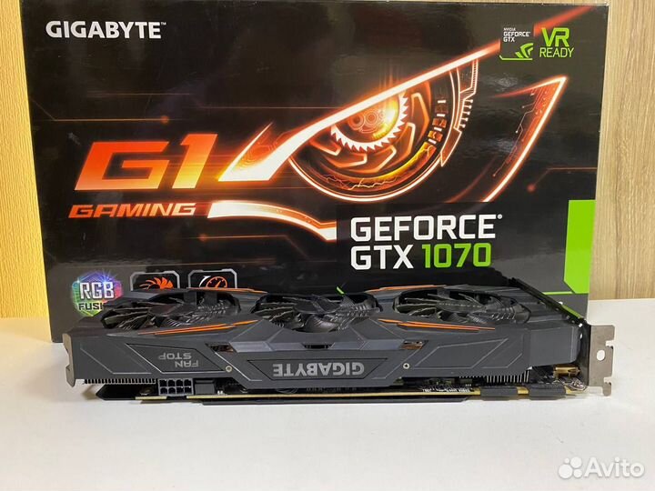 Видеокарта gigabyte GTX 1070 8GB гарантия