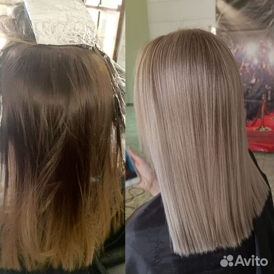 Окрашивание волос блонд