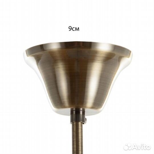 Люстра NH4756/5 AB бронза/хрусталь 5x40Вт E14 64х6