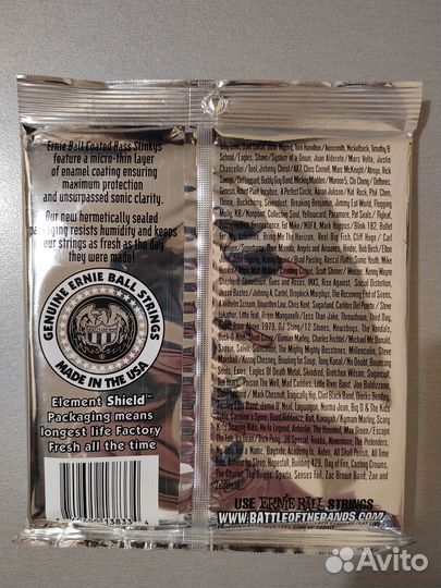 Струны для бас гитары Ernie Ball