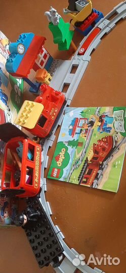 Lego duplo поезд на паровой тяге+ 5 наборов