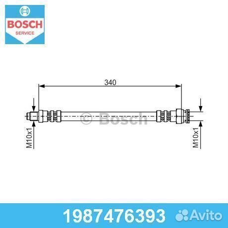 Тормозной шланг 1987476393 bosch