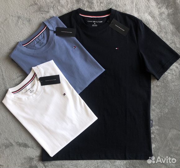 Футболка мужская Tommy Hilfiger голубая