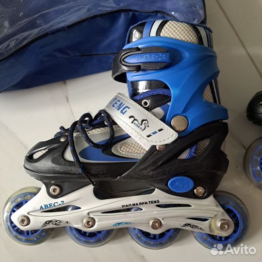 Роликовые коньки детские раздвижные 33 36