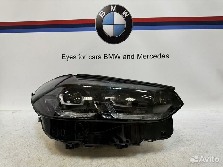 Правая фара оригинал на BMW G02 G01 рест black