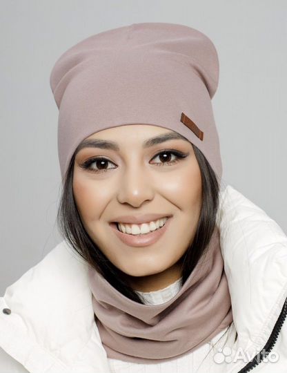 Комплект шапка и снуд