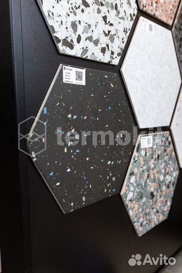 Керамогранит DNA Tiles Terrazzo Graphite Colours 32x36,8