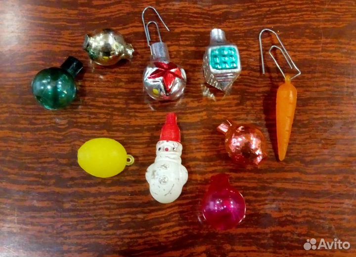 Елочные миниатюрные игрушки СССР