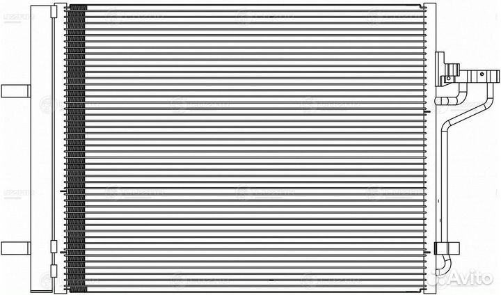 Радиатор кондиционера Форд Куга 12