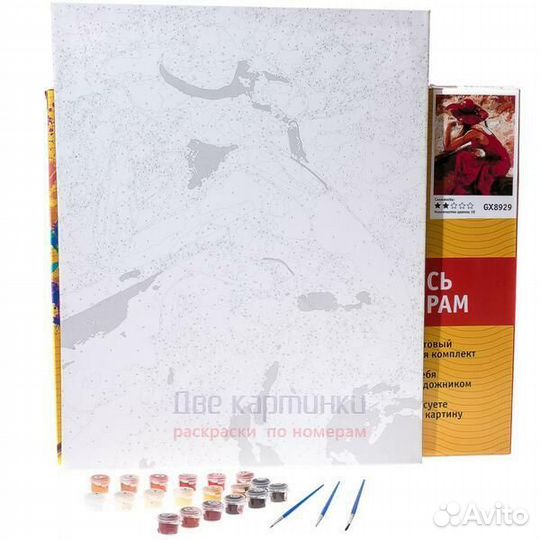 Картина по номерам 40x50 Божьи коровки на цветах