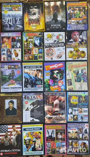 DVD диски фильмы мультфильмы игры