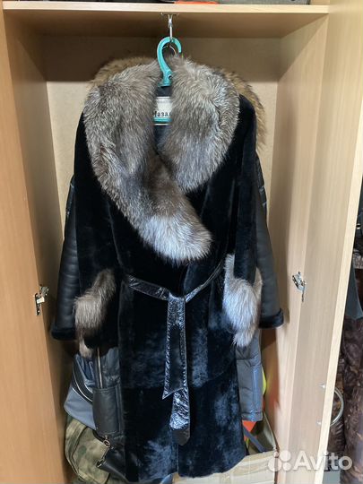 Шуба натуральная мутон