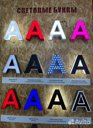 Световые буквы