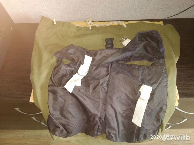 Рюкзаки брезентовые 2 штуки с сумочками-чехлами