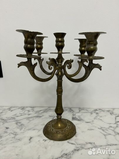 Подсвечник латунь индия