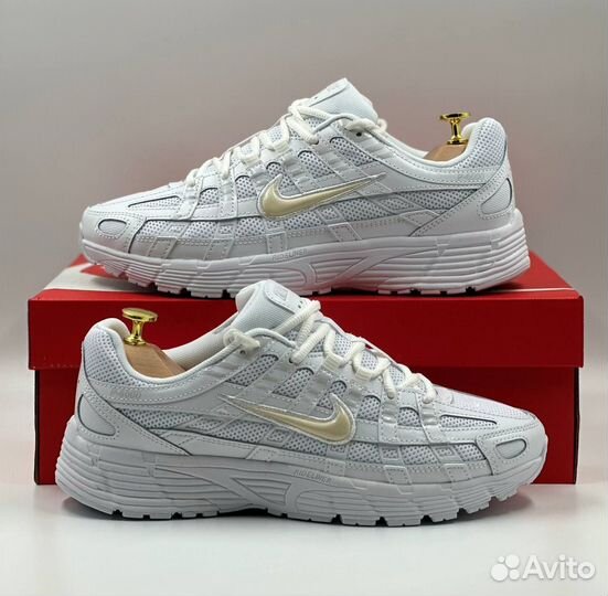 Кроссовки мужские Nike P-6000 white белые