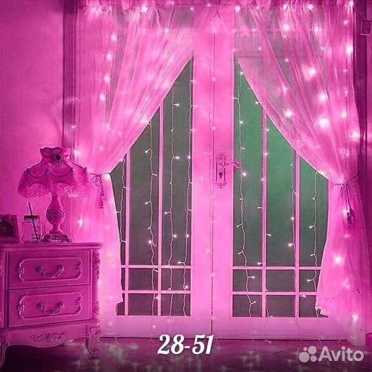 Гирлянды-шторы