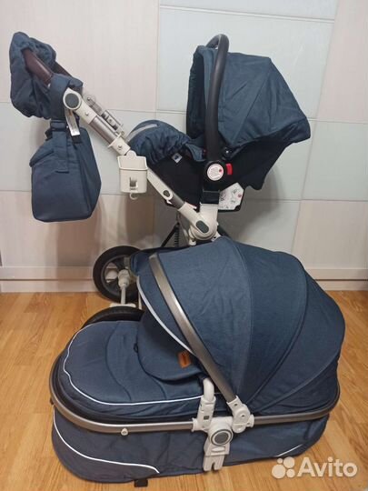 Детская коляска 3в1 Luxmom 518 новые доставка бесп