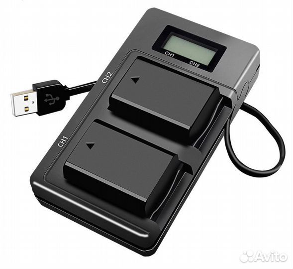 2 Аккумулятора NP-FW50 + двойное Зарядное устр-во