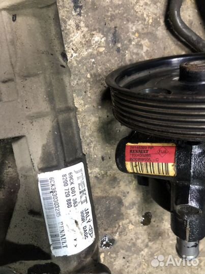 Рулевая рейка рено логан,Гур комплект