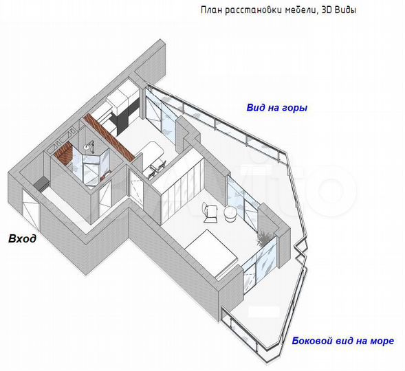 1-к. квартира, 40,1 м², 4/8 эт.