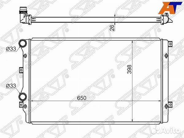Радиатор audi A3