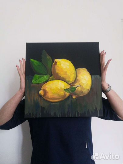 Картина с лимонами