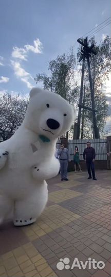 Мишка костюм надувной для празника