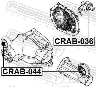 Сайленблок опоры дифференциала crab-044 Febest