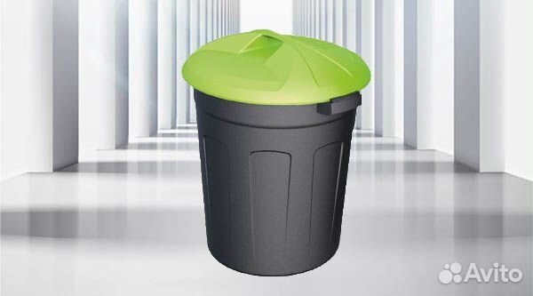 Круглый бак 110 л. для мусора арт.863