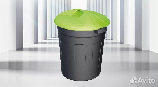 Круглый бак 110 л. для мусора арт.863