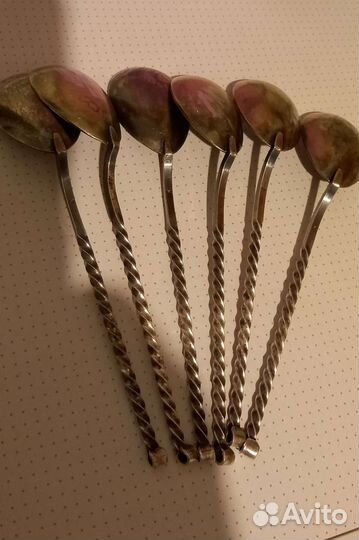 Ложки мельхиор позолота