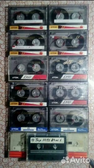 Импортные аудиокассеты с записью