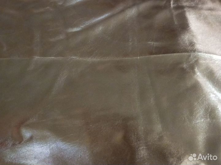 Ткань кожа серебро на х/б основе