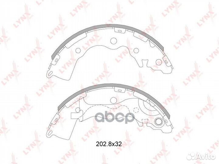 Колодки тормозные барабанные зад BS4402