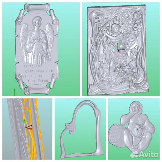 Огромный архив CNC 3Д макетов для чпу