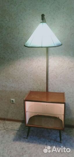 Торшер винтаж с баром. гдр 1972г
