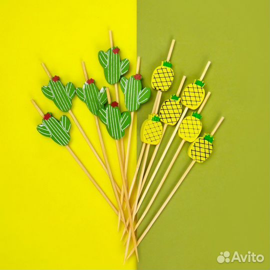 Пика д/канапе 12 см (12 шт./уп.) Тропики