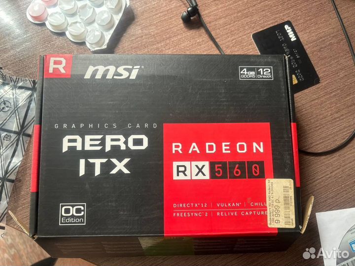 Видеокарта MSI Radeon RX560 4GB