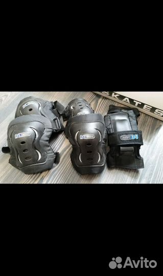 Роликовые коньки 40-40,5 р. + защита