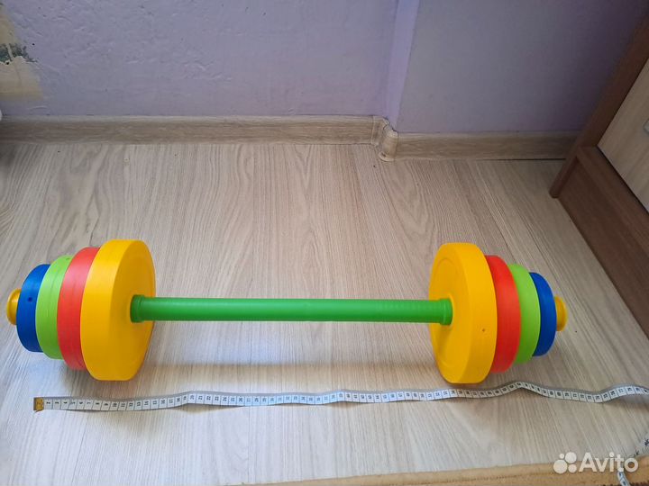 Набор штанга и гантели детские