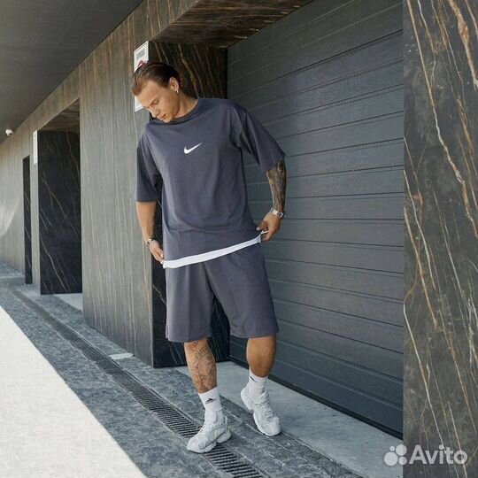 Спортивный костюм двойка nike футболка и шорты