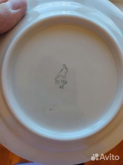 Дулево кобальт фарфор набор тарелок