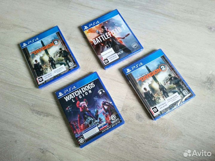 Новые, запечатанные диски на Ps4, Ps5