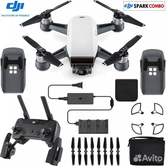Квадрокоптер DJI Spark Fly More Combo как новый