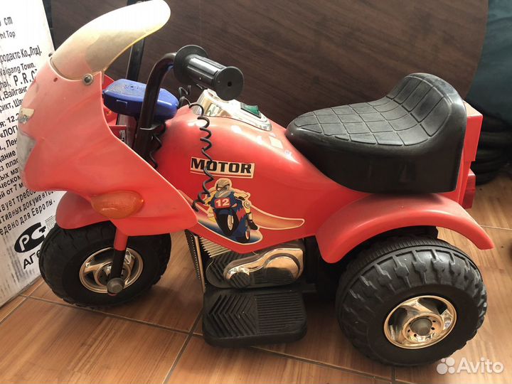 Детский электромотоцикл, самокат