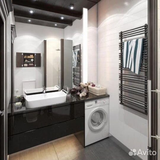 Столешницы в ванную над стиральной машиной